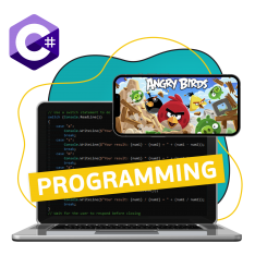 Программирование на C#. Удивительный мир 2D-игр - КИБЕРшкола программирования для детей, компьютерные курсы для школьников, начинающих и подростков - KIBERone г. Щукино