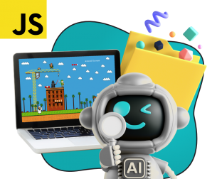 Язык программирования JavaScript + AI. Проектное обучение + геймификация + AI-помощники - КИБЕРшкола программирования для детей, компьютерные курсы для школьников, начинающих и подростков - KIBERone г. Щукино